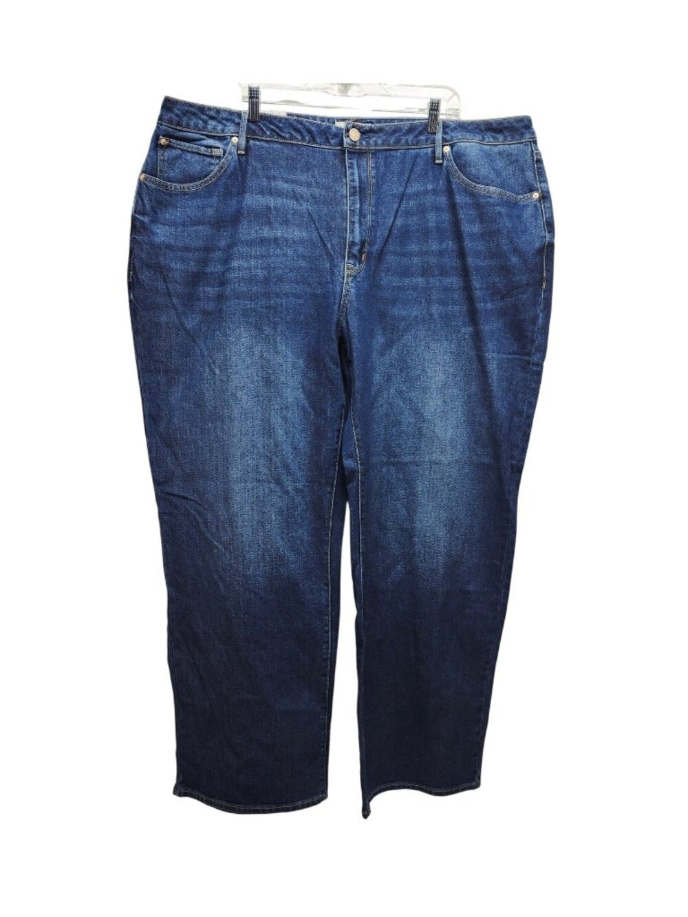 Seven7 Womens Plus Size 22W Relaxed Fit Straight Leg Denim Jeans